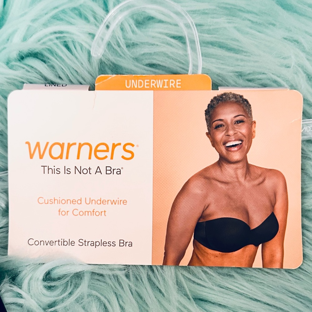 Warner's Black Convertible Strap and Strapless Bra Set Sz 34D NEW! - Picture 3 of 4